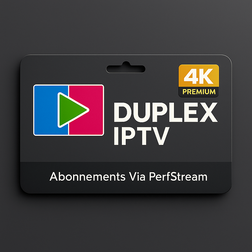découvrez duplex iptv : votre solution idéale pour un streaming tv de qualité avec un accès à des milliers de chaînes iptv en direct, films et séries en haute définition.