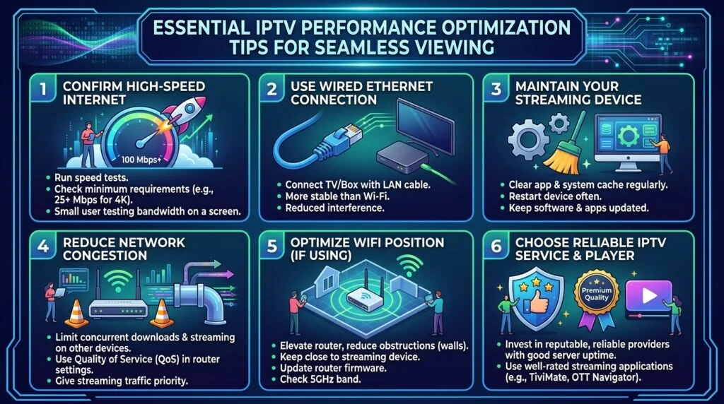 optimisez votre expérience iptv avec nos solutions avancées pour une diffusion fluide, une qualité d'image exceptionnelle et une navigation simplifiée.